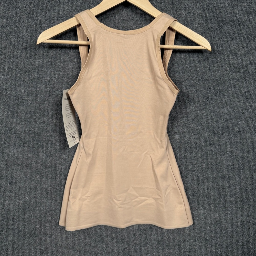 New Naomi & Nicole Size Medium Waist Shaping Tank Warm Beige Cut Out‎ Back